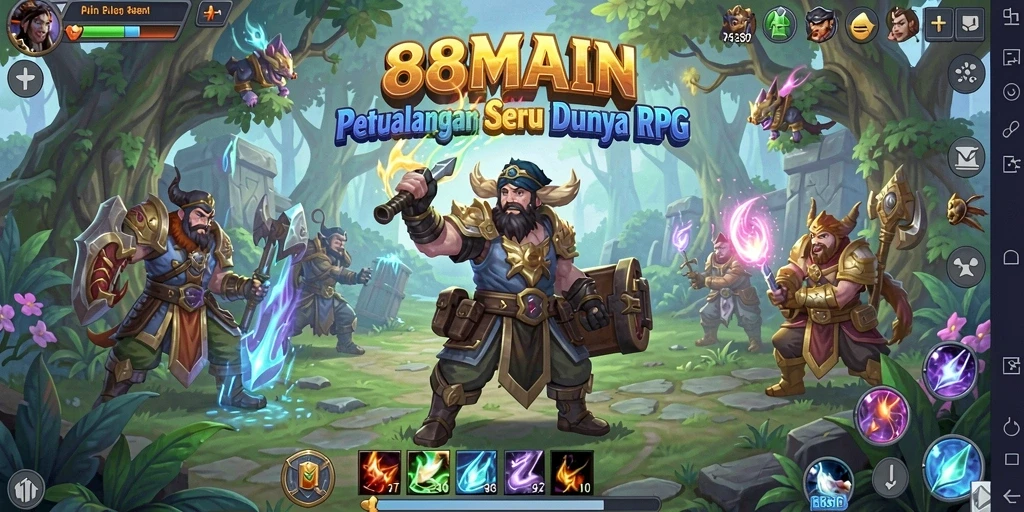 Gameplay RPG seru dan mendebarkan di 88MAIN.