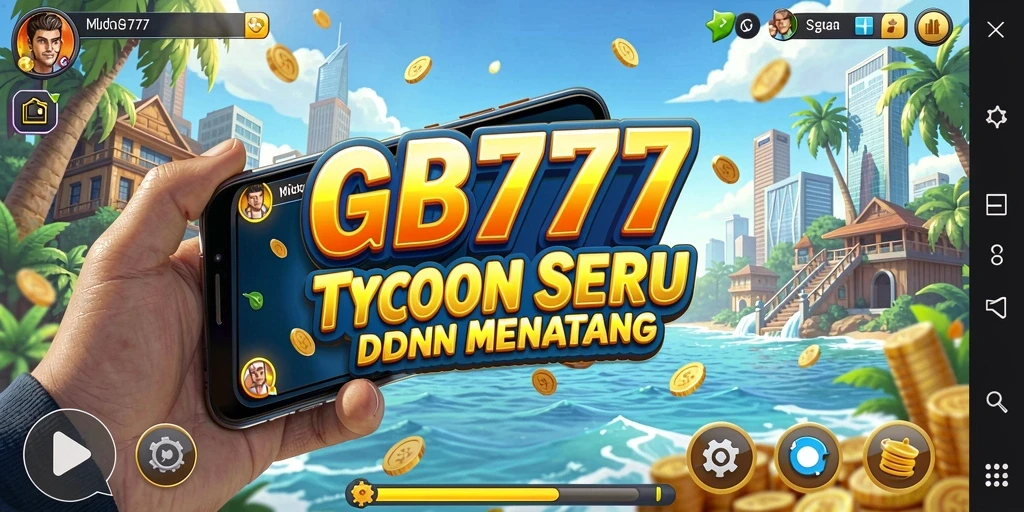 Screenshot gameplay GB777 yang menampilkan pengalaman manajemen Tycoon yang menarik.