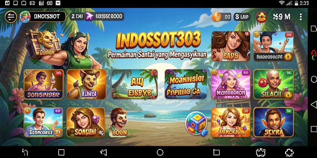 Tampilan menarik dari gameplay INDOSLOT303 yang penuh warna dan seru.