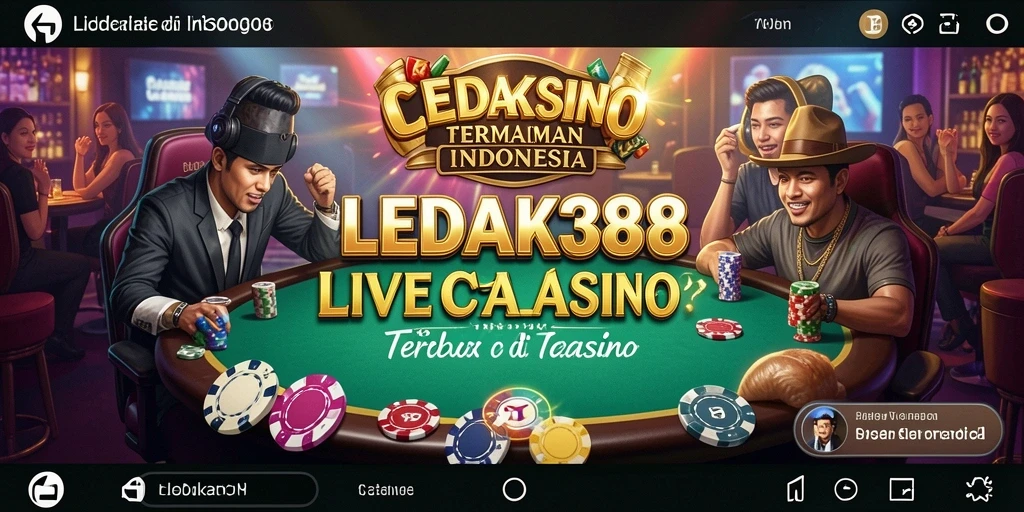 Tampilan gameplay Live Casino yang mendebarkan di LEDAK388.
