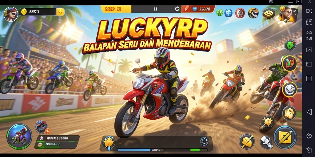 Tampilan gameplay menarik dari LUCKYRP yang memukau.