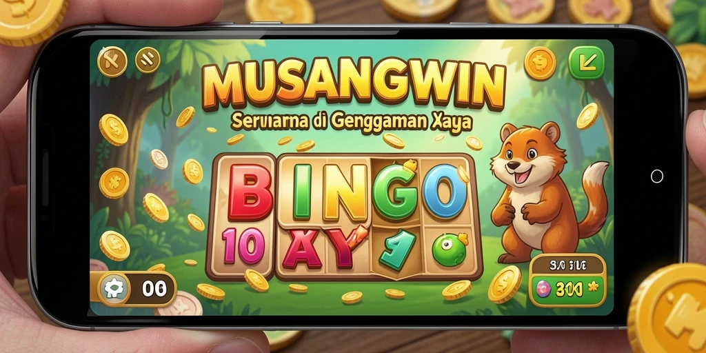 Tampilan gameplay Bingo yang seru dan interaktif.