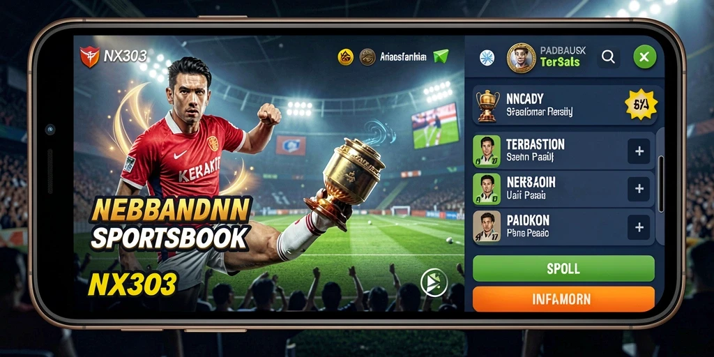 Tampilan menarik dari antarmuka aplikasi Sportsbook NX303.