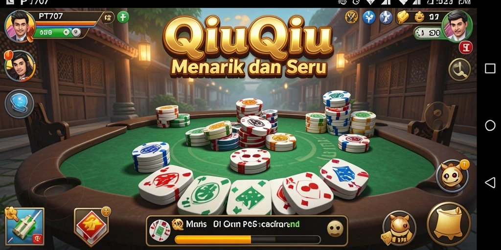 Tampilan seru gameplay QiuQiu di PT707.
