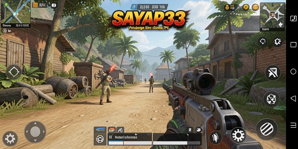Tampilan gameplay TPS yang mendebarkan dan penuh aksi.