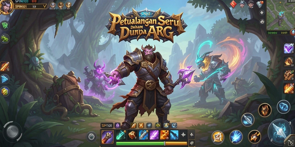 Tampilan aksi mendebarkan dalam gameplay ARPG SPIN101.