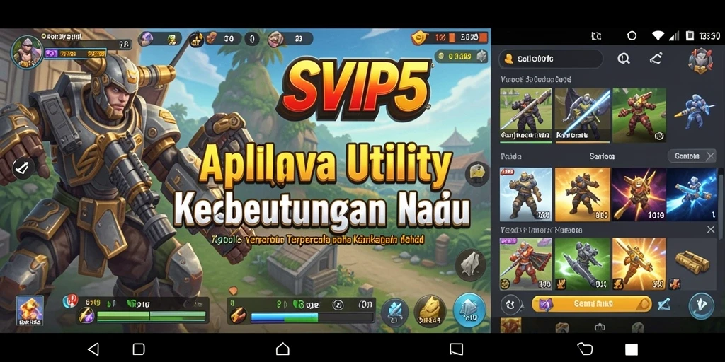 Tampilan utama SVIP5 yang menunjukkan antarmuka aplikasi Utility.
