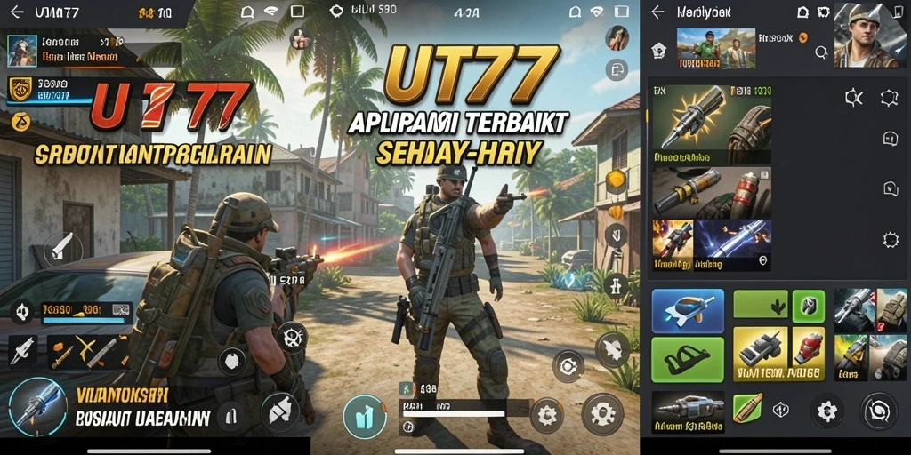 Tampilan antarmuka UT77 yang bersih dan responsif.