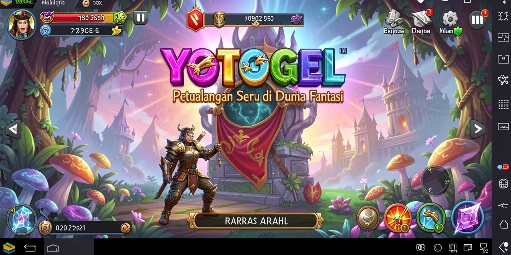 Tampilan gameplay <strong>YOTOGEL</strong> yang penuh aksi dan petualangan mendebarkan.