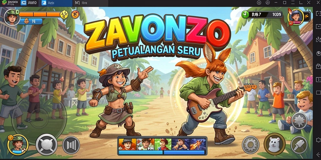 Gameplay seru dan menantang dalam ZAVONZO.